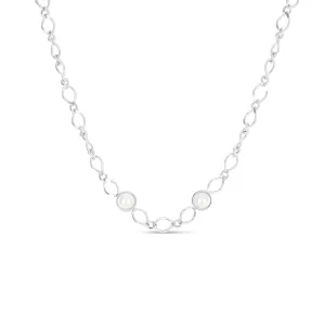 Cora Pearl Pendant Necklace - Silver