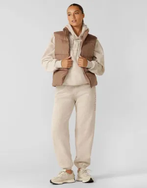 Lorna Jane Lounge Fleece Trackpant - Oat Marl