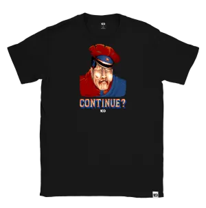 STREET FIGHTER 'Continue? M Bison' t-shirt - Black